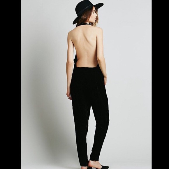 Free People velvet jumpsuit - Picture 2 of 8